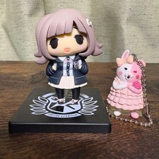 Super Danganronpa 2 Deformed Figure Chiaki Nanami Monomi Keychain