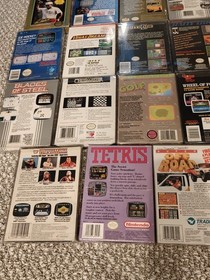 Lote de 61 juegos NES en caja (47 W manuales) Mario Wrestlemania OffRoad Tetris Yoshi