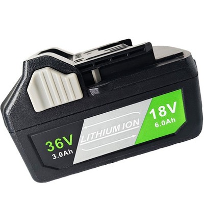 1Pack For Metabo BSL36A18 36V/18V MultiVolt 6.0Ah Lithium Battery BSL36B 372121M
