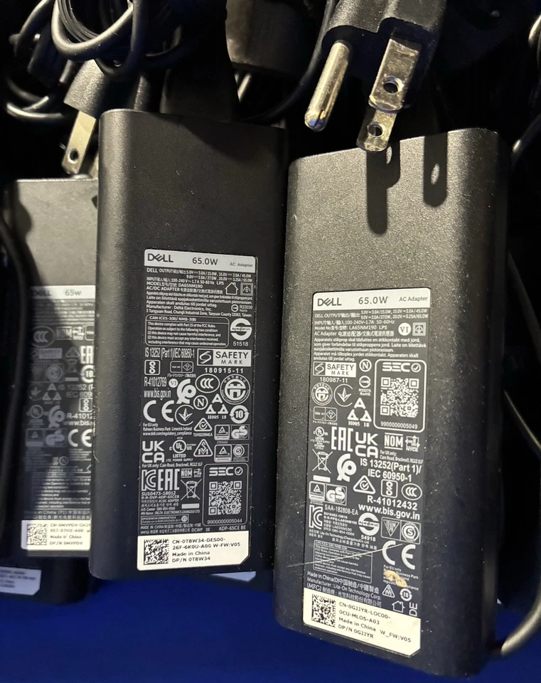 USB-C HP Dell Laptop Charger Type C Chargers Adapters Power Cords 65W Lot of 41 - Image 2 of 4