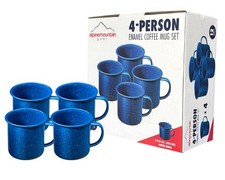 12 oz. Enamel Coffee Mug for Camping/Hiking, Durable Enamel Dishware, by Cadd...