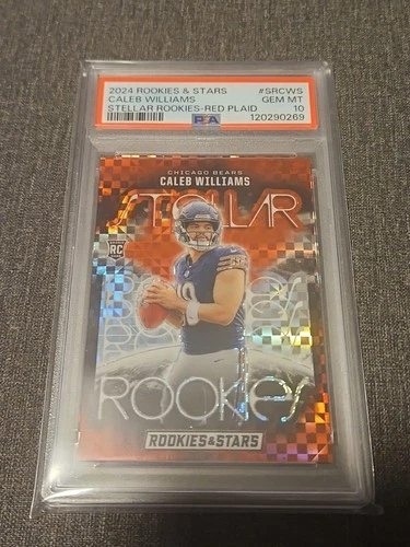 2024 Panini Rookies & Stars - Stellar Rookies Caleb Williams #SR-CWS Red Plaid