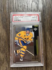 1997 UD Black Diamond #136 Henrik Sedin Single Rookie HOF PSA 10 Canucks Rare