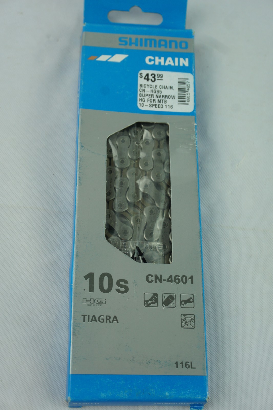 Shimano CN-4601 Tiagra 10-Speed Hyperglide Road Bicycle Chain 116 Links