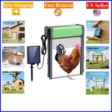 Solar Powered Automatic Chicken Coop Door with Timer, Light Sensor  Remote