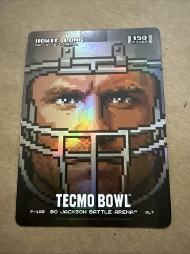 Bo Jackson Battle Arena Tecmo Bowl Howie Long DAY ONE Pixel Helmet Alt Art P-158