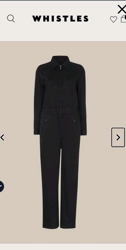 WHISTLES  Ultimate Utility Jumpsuit Black  UK 10.  Brand New With Tags - Picture 5 of 5