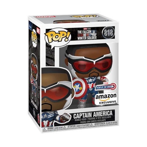 Funko POP! Marvel The Falcon & Winter Soldier Captain America with shield #818