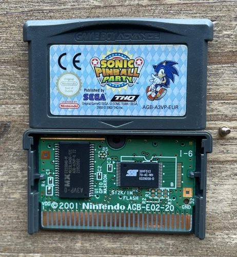 Sonic Pinball Party Nintendo Gameboy Advance Game, GENUINE!