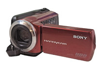 SONY DCR-SR47 Handycam 60x Optical Zoom 2000x Digital Zoom Video Camcorder Red