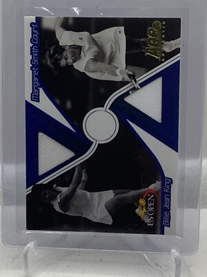 2008 Ace US Open Dual Materials Gold US-34 12/29 Billie Jean King/Margaret Court