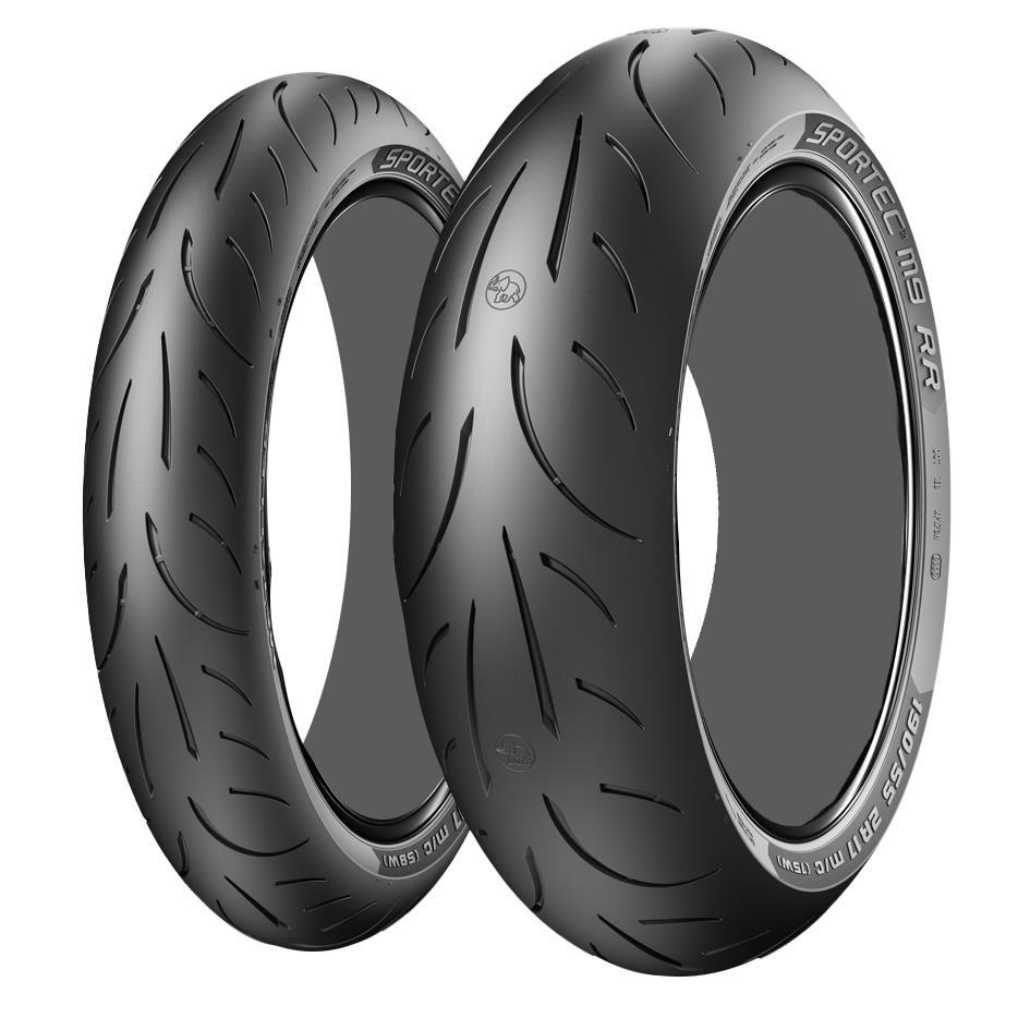 Metzeler Sportec M9 RR Tire Set Honda VFR800 Interceptor - 2007
