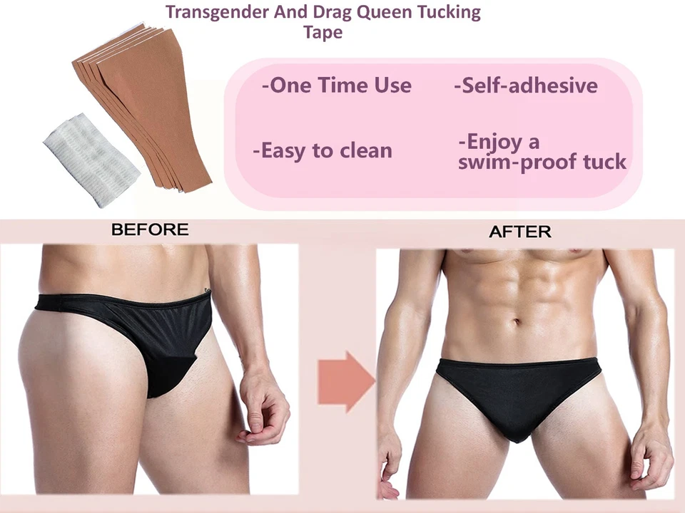 BIMEI Tucking Tape Self-adhesive Reusable Transgender Crossdresser,3 Colors - Image 3 of 4