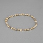 Herz Armband in 750/18k Gelbgold, Länge: 22,5 cm,  mattiert und poliert