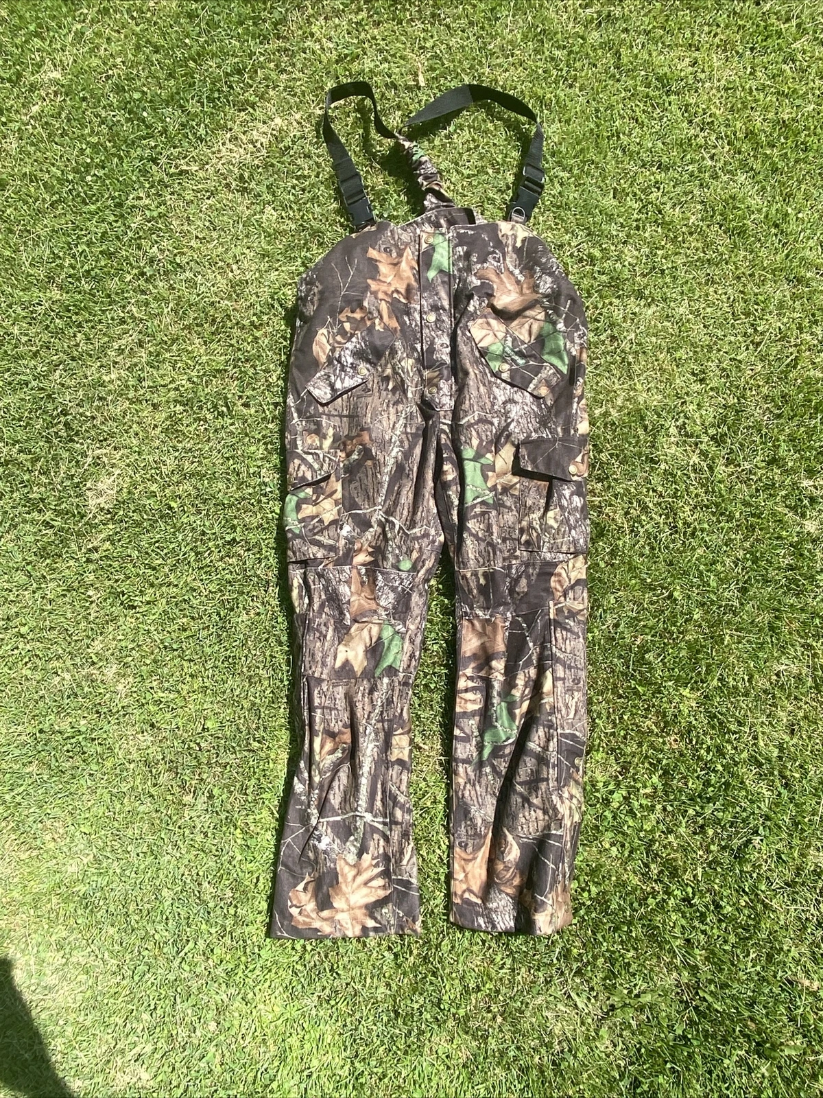 Hodgman Camo Mossy Oak Bib Overalls Insulated Hunting Outdoors Mens Size L