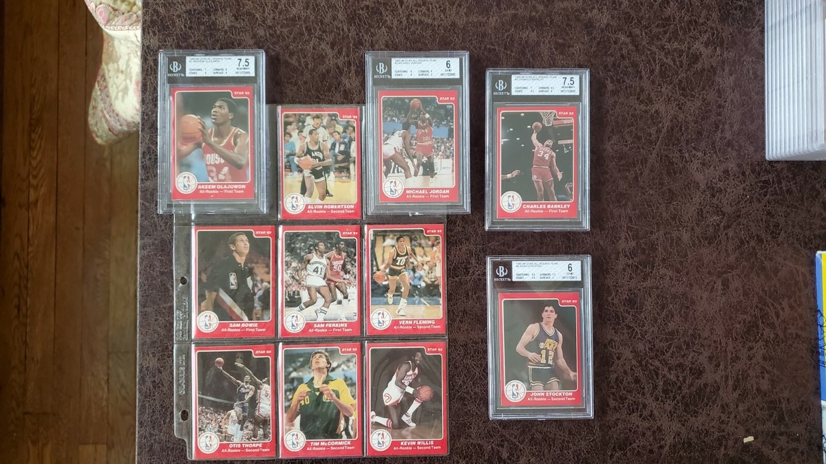 1985 Star Basketball All-Rookie 11-Card Set - Michael Jordan XRC 6