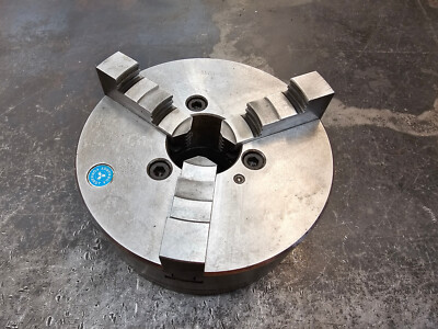 8'' Buck Forkardt 3-Jaw Lathe Chuck Flat Back CSN 45811 3504-200 2.18'' Hole