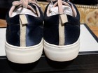 Womens J Slides Navy Satin Sneakers Amberr sz 9 Unique Pink Blue Tennis Shoes — photo 10
