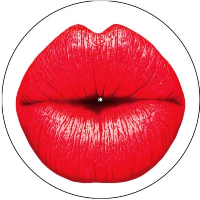 Slipmat Scratch Pad Felt for any 12'' Turntable LP DJ Record Player Red LIPS KISS