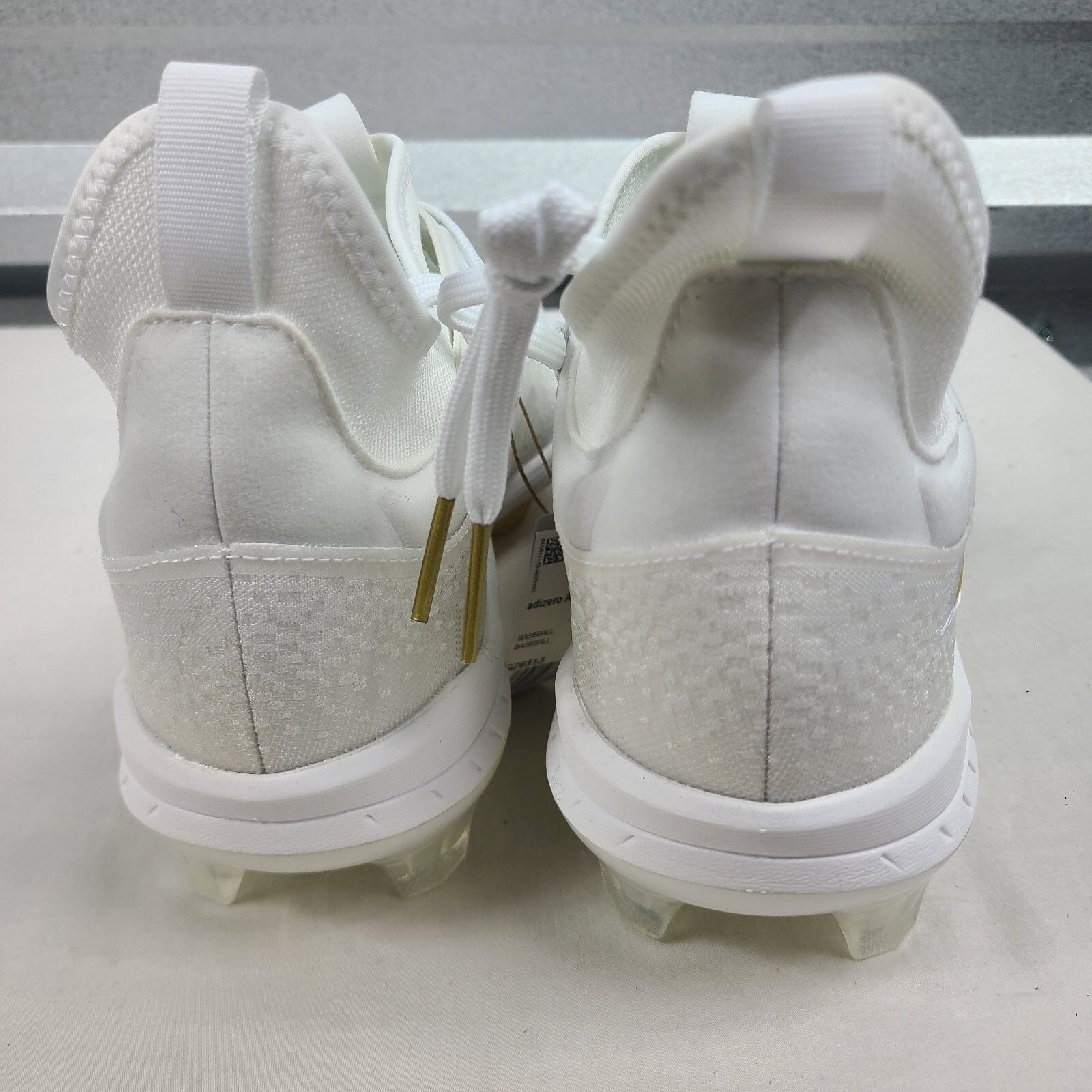 Adidas ADIZERO Afterburner White Gold Baseball Cleats GZ6513 Men's Size