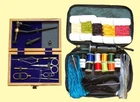 Fly Tying Kit with Tools in a Wooden Box, Materials in a Bag, Vise, Thread,