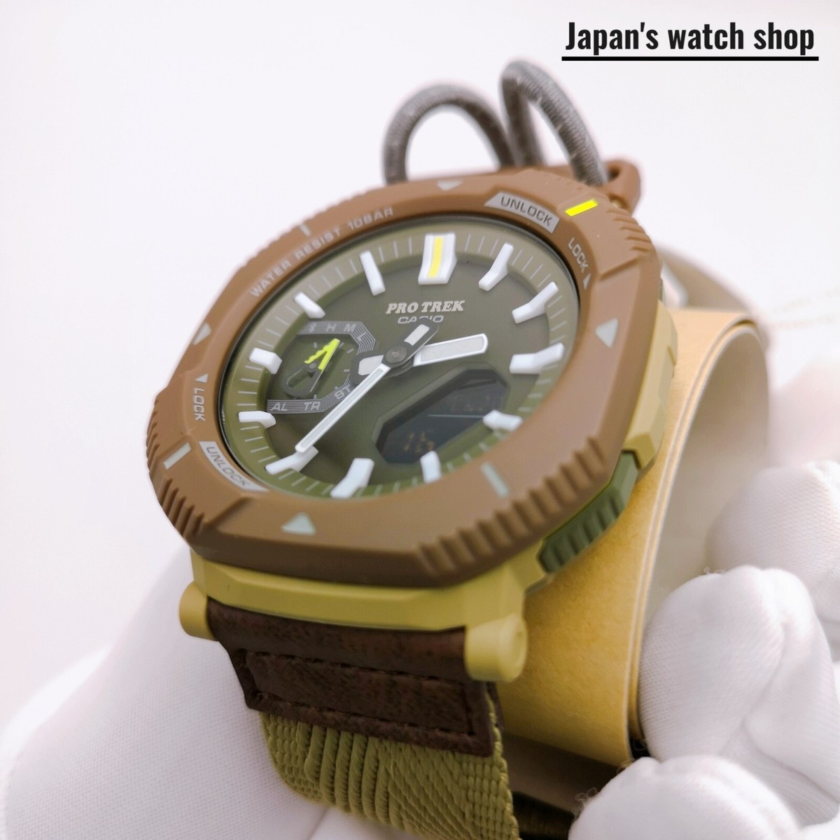 CASIO PRO TREK PRJ-B001B-5JF Green Hiker Line Men's Watch New in