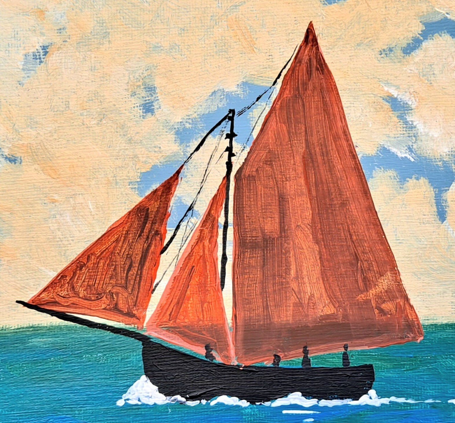 Original Irish Art Galway Hookers Connemara Ireland by Gerry Dillon eBay