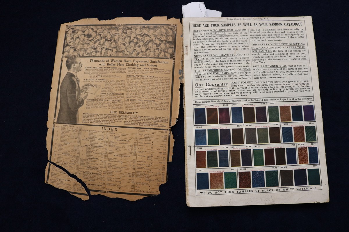 1915-1916 FALL AND WINTER BELLAS HESS FASHIONS CATALOG- CATALOGUE