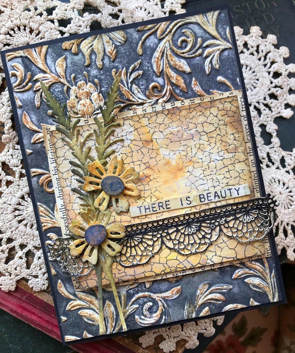 Sizzix Botanical 3D Embossing folder #662716 Retail $9.99