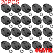 20PCS 46mm Snap-On Front Lens Cap Cover for Canon Nikon SLR DSLR Camera