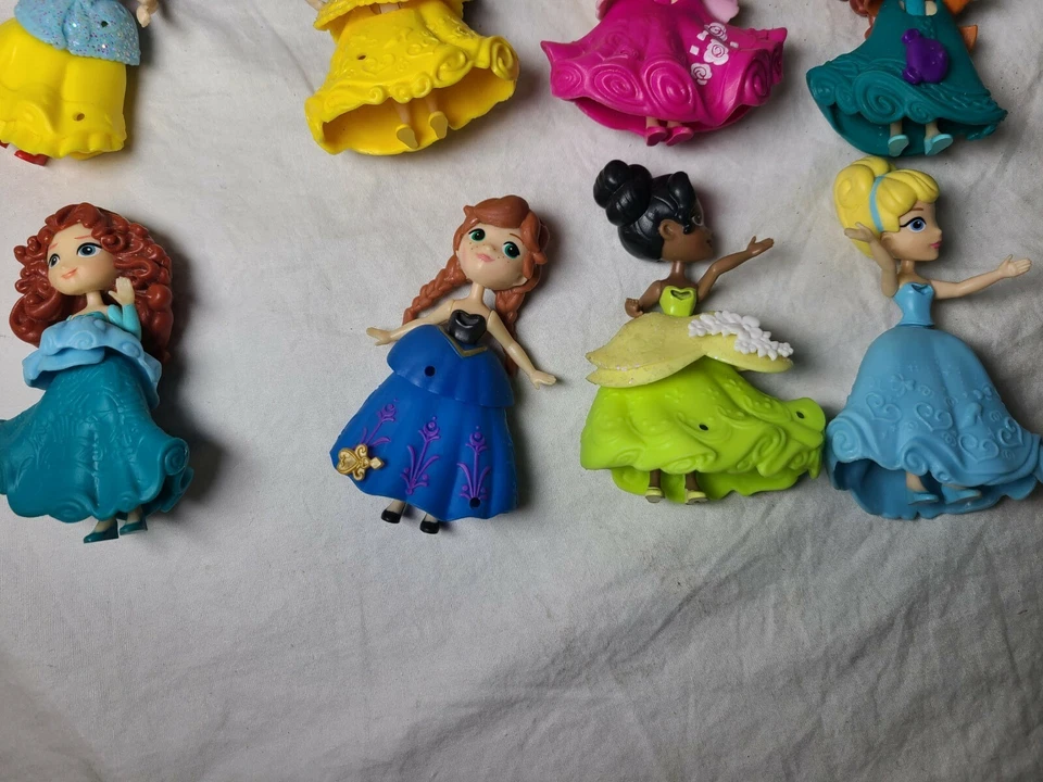Lote de 13 figuras de mini casa de muñecas Disney Princess de 3" juguetes para niñas Foto 2 de 4