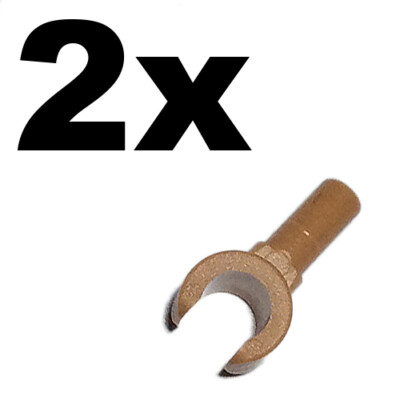 NEW LEGO - Figure Hands - Nougat Medium Dark x 2 - part # 983 hand