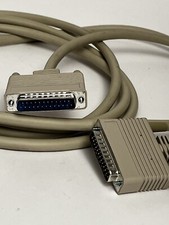 RS 232 Serial Data / Modem Cable D-Sub DB25 Male to Male Bi-Directional 10 Ft