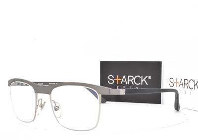 Starck Eyes Eyeglasses 360 hinge Black Grey Club Master 49-20-140 2001 M0J2