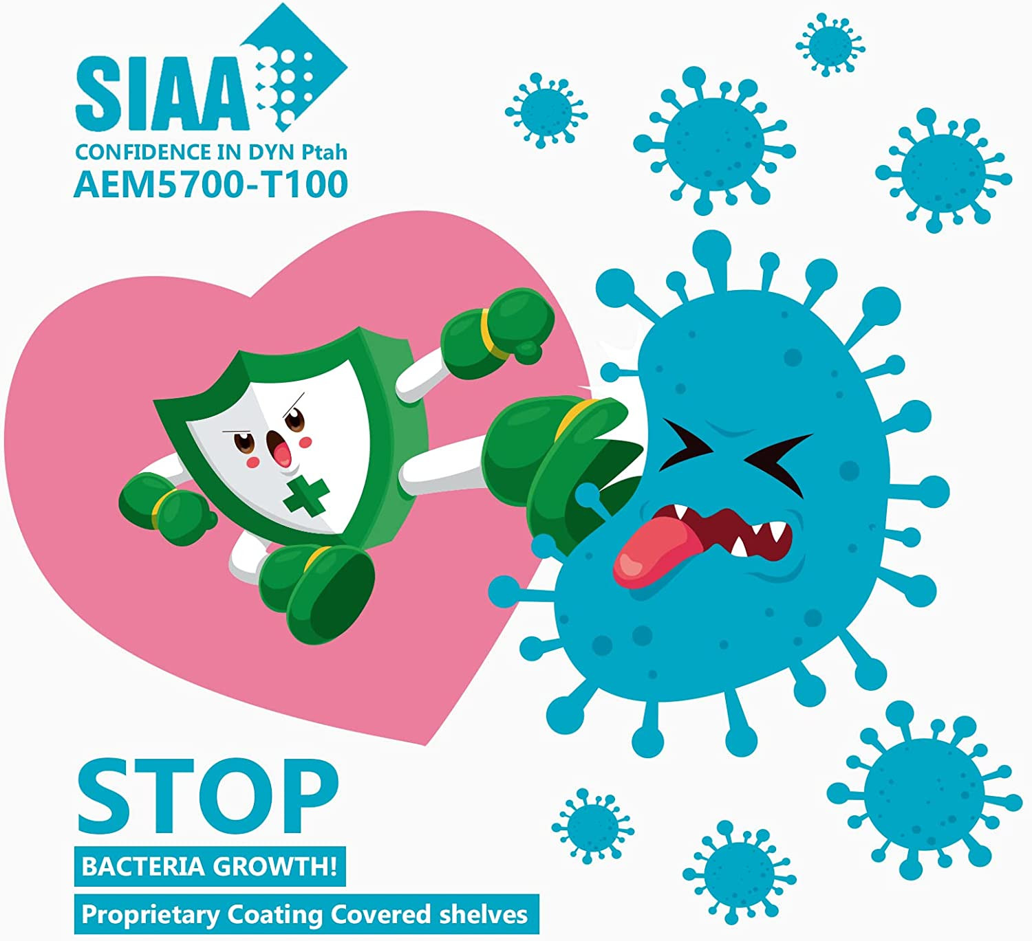 Rustproof Shower Caddy Corner, 5Tier Shelves with Tension Pole