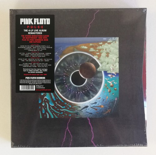 4x 12 " LP Vinile Box Pink Floyd Pulse 180g Edizione Limitata + Custodia Book -