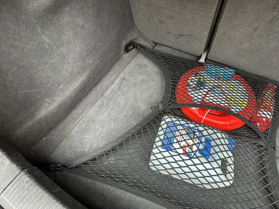 Red de carga de malla de tela estilo piso maletero trasero para AUDI A3 Quattro S3 1998-2025 Foto 4 de 4