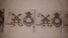 Vintage Set 4 Stickmuster Transfermuster Rotkehlchen Nr 2102/6