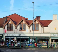 Photo 6x4 High Street Market Warsop Notts. Spencer's Hardware Store estab c2016