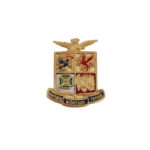 Broche Armoiries Monaco En Métal Argenté - Format Carré 3,2 X 3,2 Cm, Occasion
