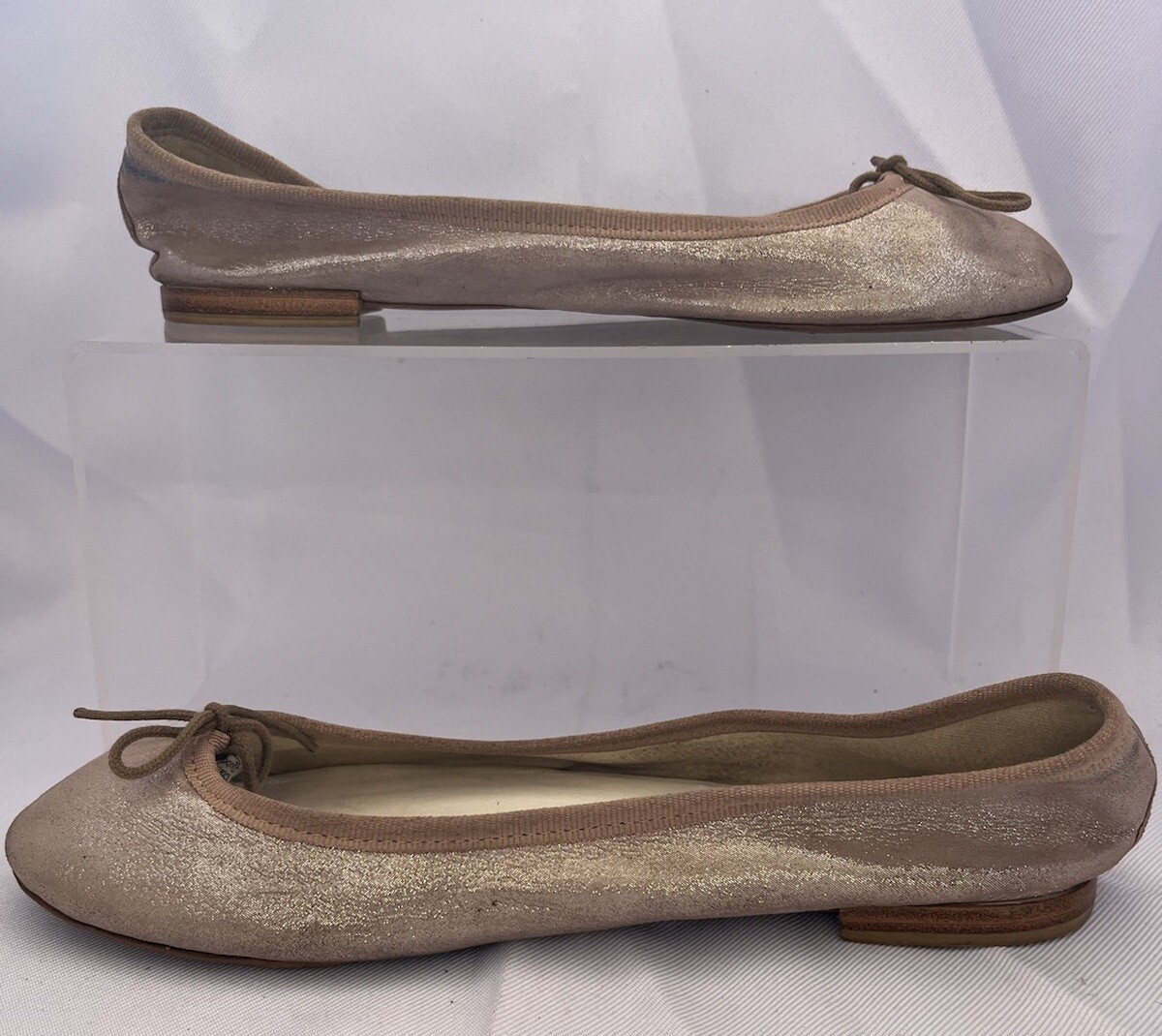 Repetto Metallic Light Pink Shoes Sz 37.5 | eBay