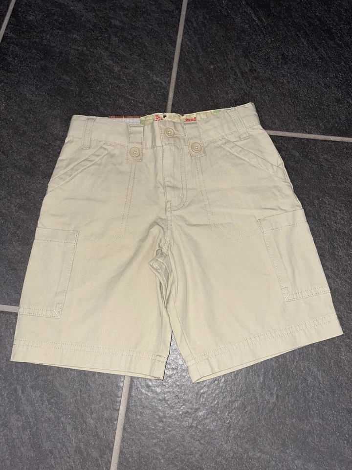 Pantalones Cortos Cherokee Cremosos Carga Niños Talla Pequeña Nuevos con Cintura Ajustable Foto 2 de 4
