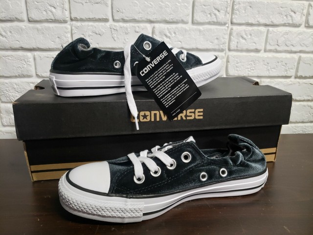 converse black velvet