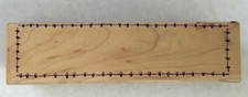 Stitched Border Rubber Stamp Hero Arts H2938 Wood Mount Stamp Rectangle NEW