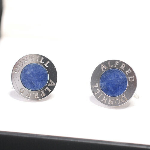 dunhill ラピスラズリ カフリンクス DUNHILL Round Cufflinks Lapis Lazuli x SV925 Navy Blue x