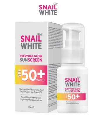Snail Everyday Glow Sunscreen SPF 50+/PA++++ 50ml. UVA & UVB Protection