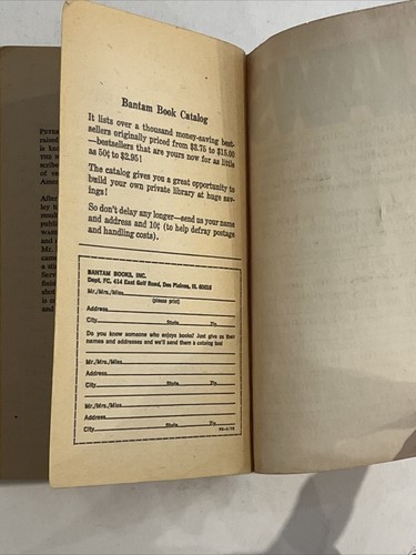 Jaws movie by Peter Benchley (PB Bantam 1974) 9th printing - FAIR - see desc. - Picture 20 of 24