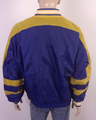 vintage 90s Pro Player Stl LA Rams 1/4 Zip Pullover Jacket