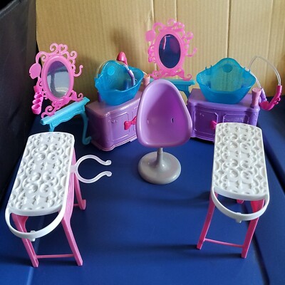 Barbie Doll Hair Tastic Salon Furniture Parts pcs
