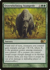 MTG Magic the Gathering Overwhelming Stampede (189/255) Magic 2011 LP